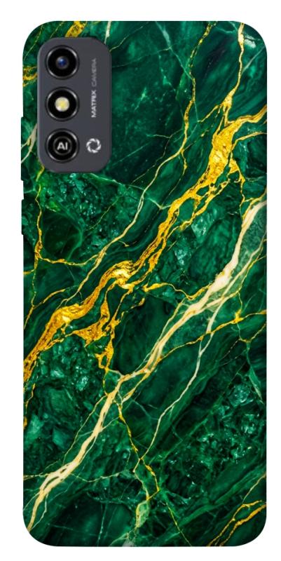 Чехол itsPrint Emerald gold для ZTE Blade A53, мрамор, купить оптом с доставкой