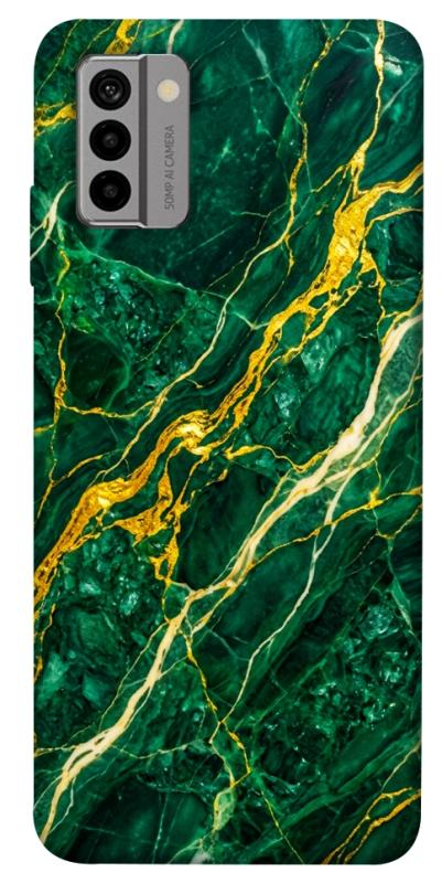 Чехол itsPrint Emerald gold для Nokia G22, мрамор, купить оптом с доставкой