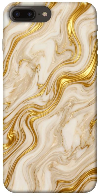 Чохол itsPrint Liquid gold marble для Apple iPhone 7 plus / 8 plus (5.5"), мармур, купити оптом з доставкою