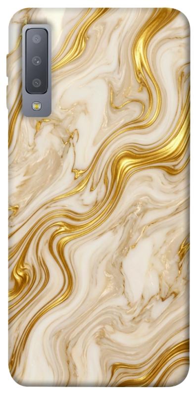 Чохол itsPrint Liquid gold marble для Samsung A750 Galaxy A7 (2018), мармур, купити оптом з доставкою