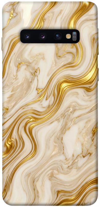 Чохол itsPrint Liquid gold marble для Samsung Galaxy S10, мармур, купити оптом з доставкою