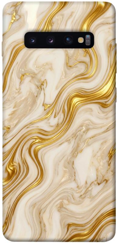 Чохол itsPrint Liquid gold marble для Samsung Galaxy S10+, мармур, купити оптом з доставкою
