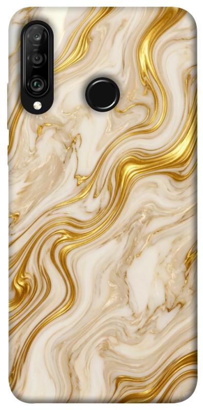 Чохол itsPrint Liquid gold marble для Huawei P30 lite, мармур, купити оптом з доставкою