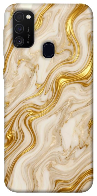 Чохол itsPrint Liquid gold marble для Samsung Galaxy M30s / M21, мармур, купити оптом з доставкою