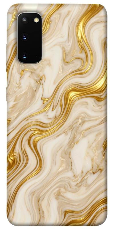 Чехол itsPrint Liquid gold marble для Samsung Galaxy S20, мрамор, купить оптом с доставкой