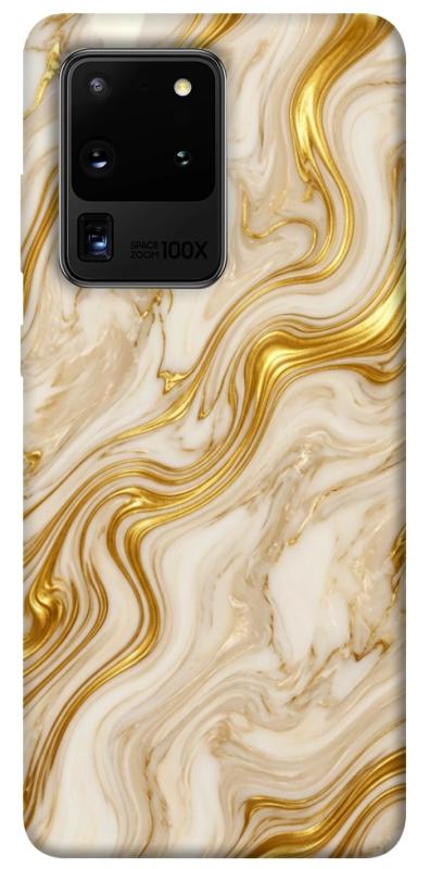Чохол itsPrint Liquid gold marble для Samsung Galaxy S20 Ultra, мармур, купити оптом з доставкою