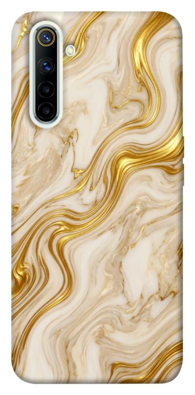 Чехол itsPrint Liquid gold marble для Realme 6, мрамор, купить оптом с доставкой