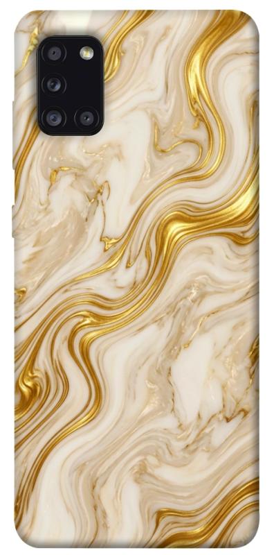 Чехол itsPrint Liquid gold marble для Samsung Galaxy A31, мрамор, купить оптом с доставкой
