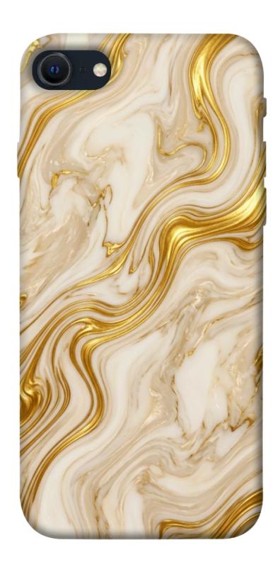 Чехол itsPrint Liquid gold marble для Apple iPhone SE (2020), мрамор, купить оптом с доставкой