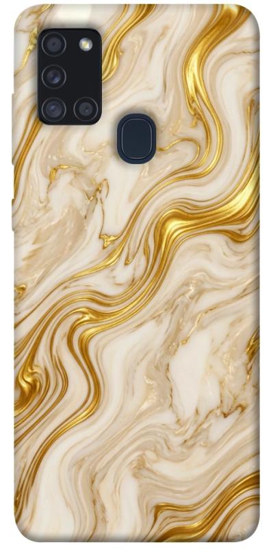 Чехол itsPrint Liquid gold marble для Samsung Galaxy A21s, мрамор, купить оптом с доставкой