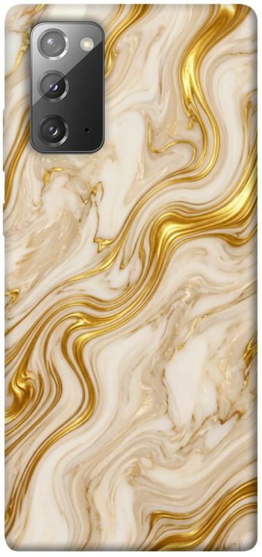 Чехол itsPrint Liquid gold marble для Samsung Galaxy Note 20, мрамор, купить оптом с доставкой