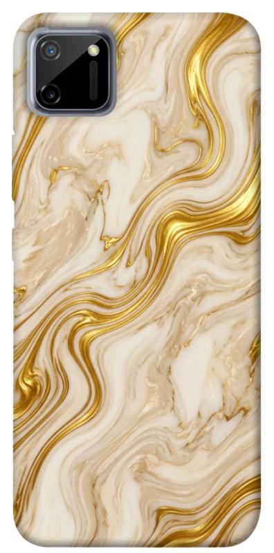 Чехол itsPrint Liquid gold marble для Realme C11, мрамор, купить оптом с доставкой