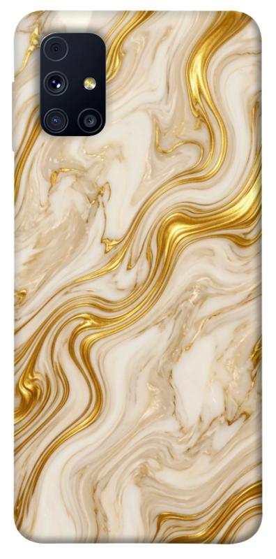 Чохол itsPrint Liquid gold marble для Samsung Galaxy M31s, мармур, купити оптом з доставкою
