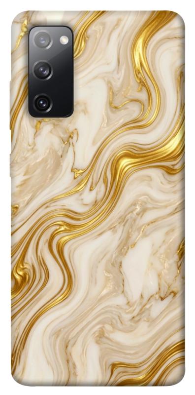 Чохол itsPrint Liquid gold marble для Samsung Galaxy S20 FE, мармур, купити оптом з доставкою