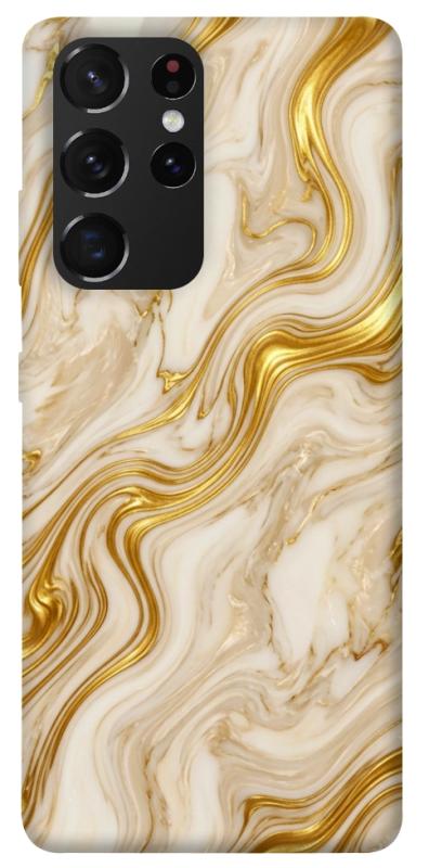Чохол itsPrint Liquid gold marble для Samsung Galaxy S21 Ultra, мармур, купити оптом з доставкою
