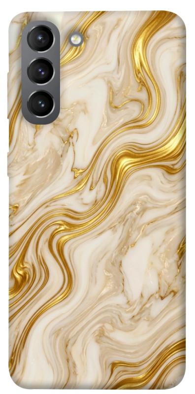 Чохол itsPrint Liquid gold marble для Samsung Galaxy S21, мармур, купити оптом з доставкою