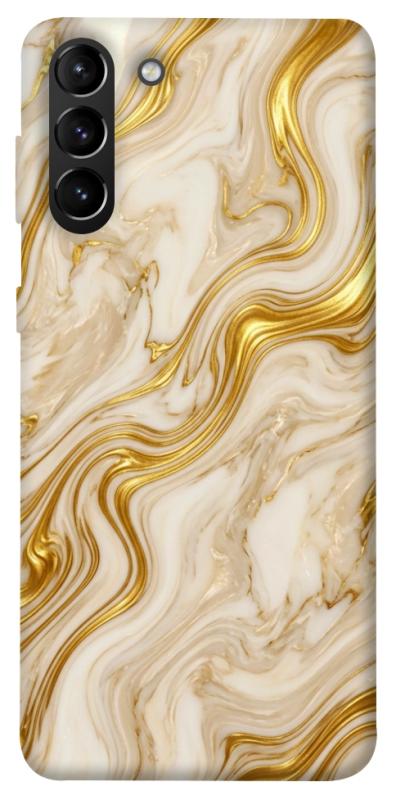Чехол itsPrint Liquid gold marble для Samsung Galaxy S21+, мрамор, купить оптом с доставкой