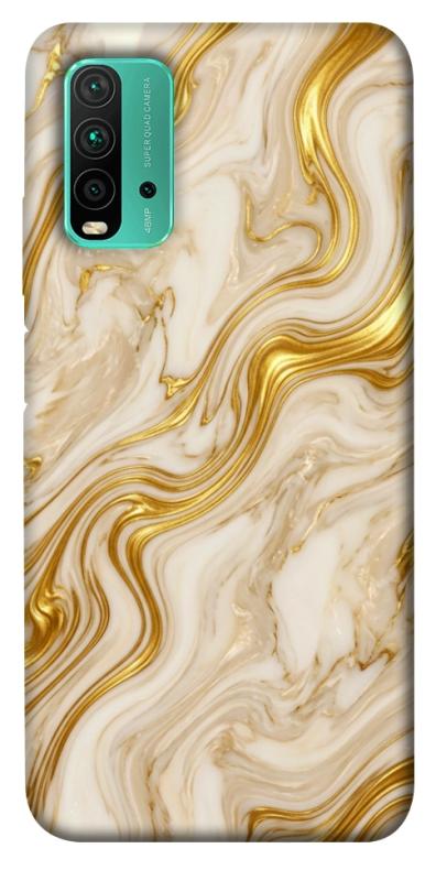 Чехол itsPrint Liquid gold marble для Xiaomi Redmi Note 9 4G / Redmi 9 Power / Redmi 9T, мрамор, купить оптом с доставкой