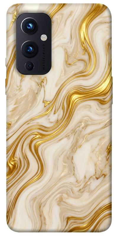 Чехол itsPrint Liquid gold marble для OnePlus 9, мрамор, купить оптом с доставкой