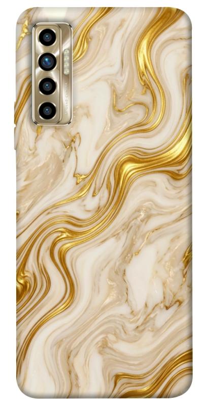 Чохол itsPrint Liquid gold marble для TECNO Camon 17P, мармур, купити оптом з доставкою
