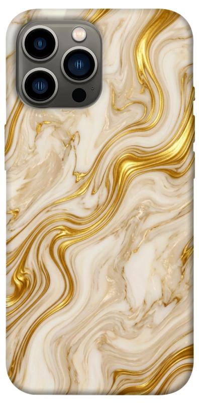 Чохол itsPrint Liquid gold marble для Apple iPhone 13 Pro Max (6.7"), мармур, купити оптом з доставкою
