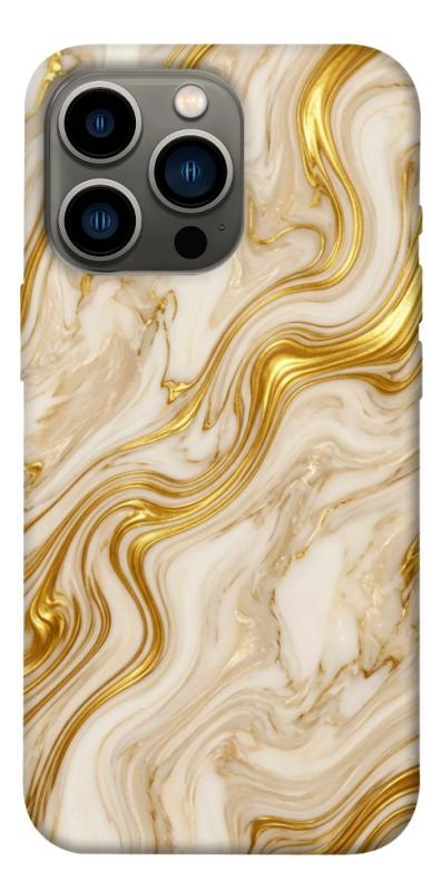 Чохол itsPrint Liquid gold marble для Apple iPhone 13 Pro (6.1"), мармур, купити оптом з доставкою