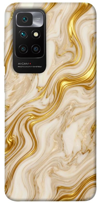Чохол itsPrint Liquid gold marble для Xiaomi Redmi 10, мармур, купити оптом з доставкою