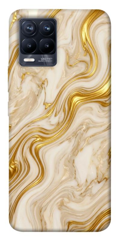 Чехол itsPrint Liquid gold marble для Realme 8, мрамор, купить оптом с доставкой