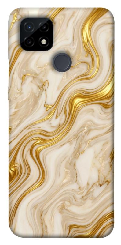 Чохол itsPrint Liquid gold marble для Realme C21, мармур, купити оптом з доставкою