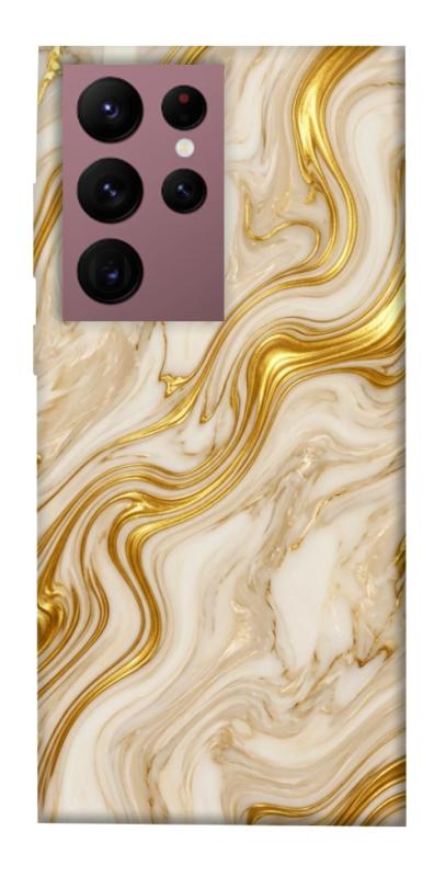 Чохол itsPrint Liquid gold marble для Samsung Galaxy S22 Ultra, мармур, купити оптом з доставкою