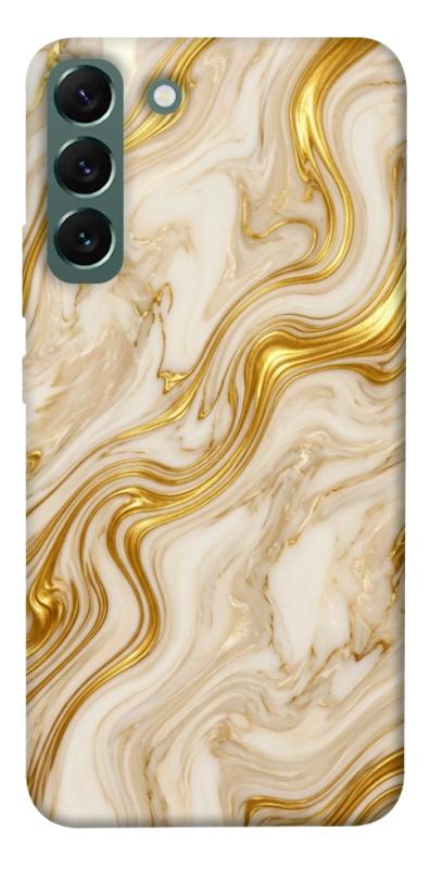 Чехол itsPrint Liquid gold marble для Samsung Galaxy S22+, мрамор, купить оптом с доставкой
