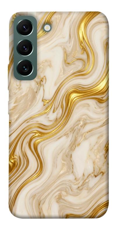 Чехол itsPrint Liquid gold marble для Samsung Galaxy S22, мрамор, купить оптом с доставкой