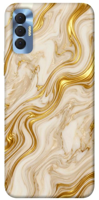 Чехол itsPrint Liquid gold marble для TECNO Spark 8P, мрамор, купить оптом с доставкой