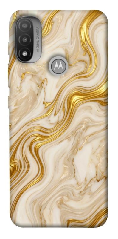 Чохол itsPrint Liquid gold marble для Motorola Moto E20, мармур, купити оптом з доставкою