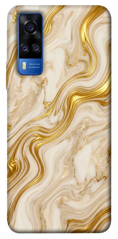 Чехол itsPrint Liquid gold marble для Vivo Y51a, мрамор, купить оптом с доставкой