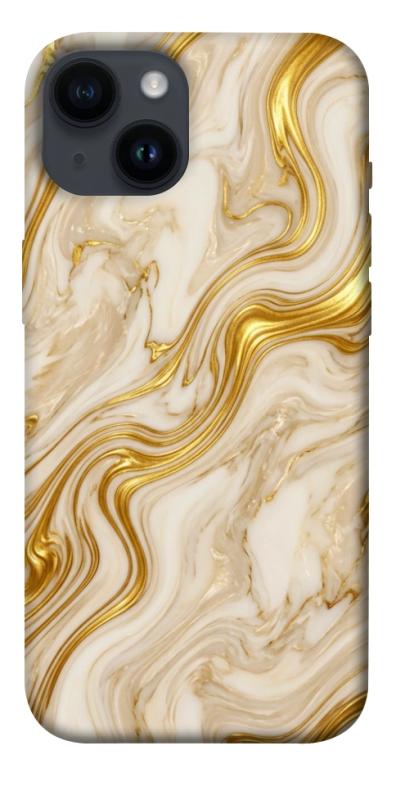 Чохол itsPrint Liquid gold marble для Apple iPhone 14 (6.1"), мармур, купити оптом з доставкою