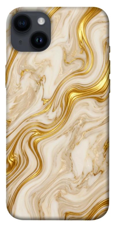 Чохол itsPrint Liquid gold marble для Apple iPhone 14 Plus (6.7"), мармур, купити оптом з доставкою