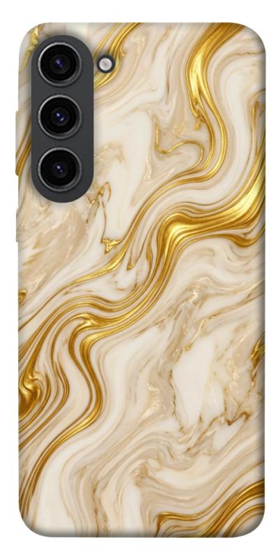 Чохол itsPrint Liquid gold marble для Samsung Galaxy S23, мармур, купити оптом з доставкою