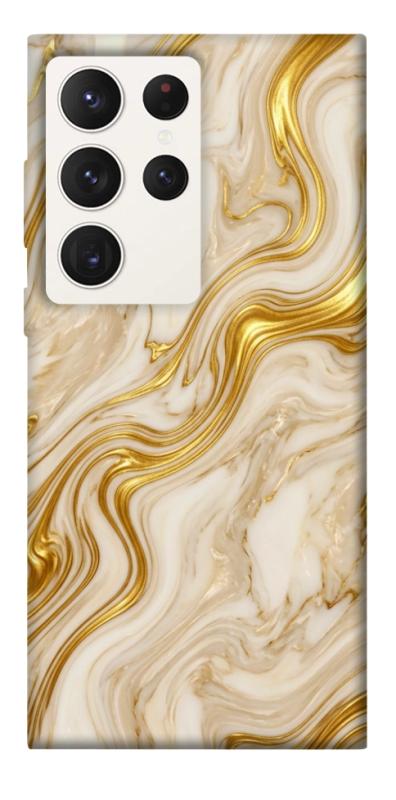 Чехол itsPrint Liquid gold marble для Samsung Galaxy S23 Ultra, мрамор, купить оптом с доставкой