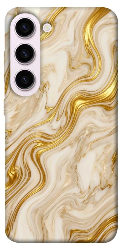 Чехол itsPrint Liquid gold marble для Samsung Galaxy S23+, мрамор, купить оптом с доставкой