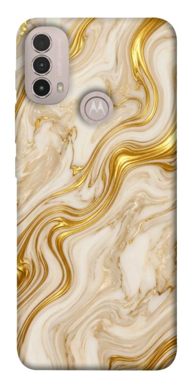 Чехол itsPrint Liquid gold marble для Motorola Moto E40, мрамор, купить оптом с доставкой