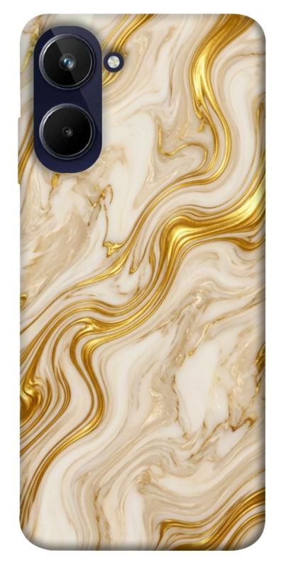Чехол itsPrint Liquid gold marble для Realme 10 4G, мрамор, купить оптом с доставкой