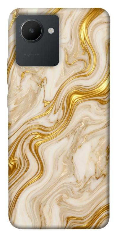 Чехол itsPrint Liquid gold marble для Realme C30, мрамор, купить оптом с доставкой