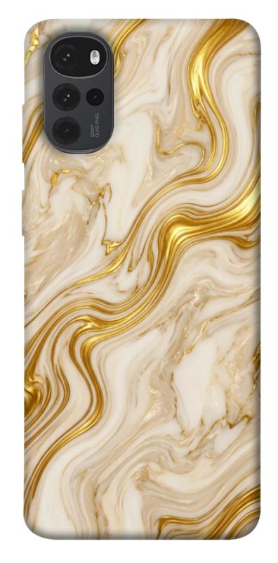 Чехол itsPrint Liquid gold marble для Motorola Moto G22, мрамор, купить оптом с доставкой