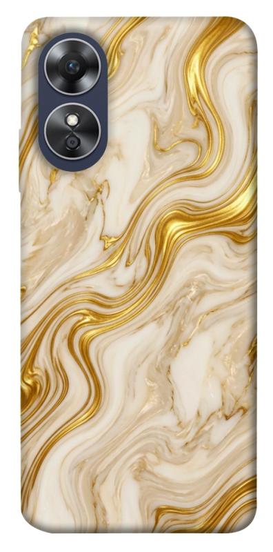 Чохол itsPrint Liquid gold marble для Oppo A17, мармур, купити оптом з доставкою