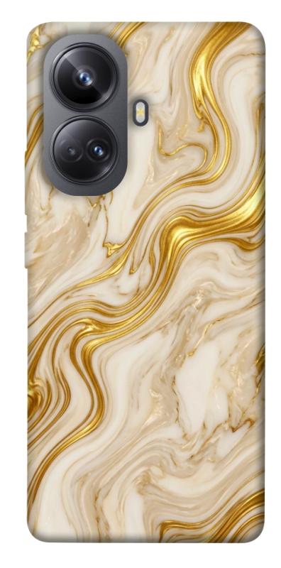 Чохол itsPrint Liquid gold marble для Realme 10 Pro+, мармур, купити оптом з доставкою
