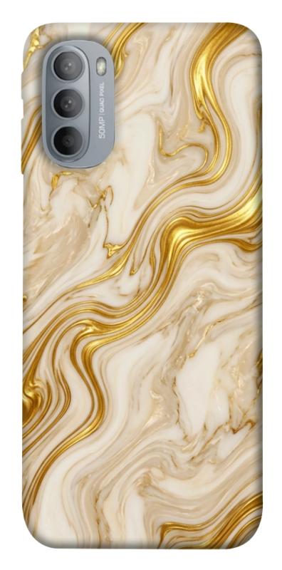 Чехол itsPrint Liquid gold marble для Motorola Moto G31, мрамор, купить оптом с доставкой