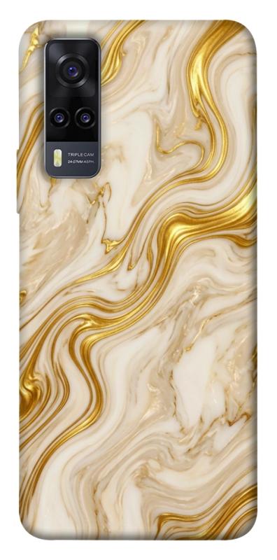 Чехол itsPrint Liquid gold marble для Vivo Y31, мрамор, купить оптом с доставкой