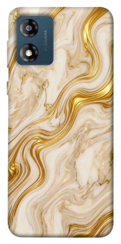 Чохол itsPrint Liquid gold marble для Motorola Moto E13, мармур, купити оптом з доставкою
