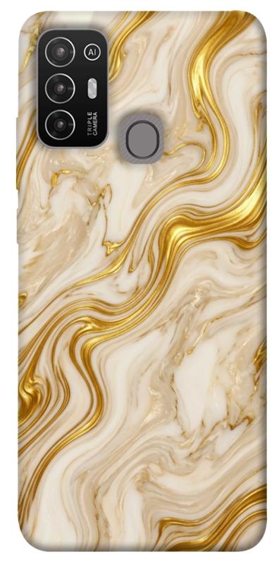 Чехол itsPrint Liquid gold marble для ZTE Blade A52, мрамор, купить оптом с доставкой